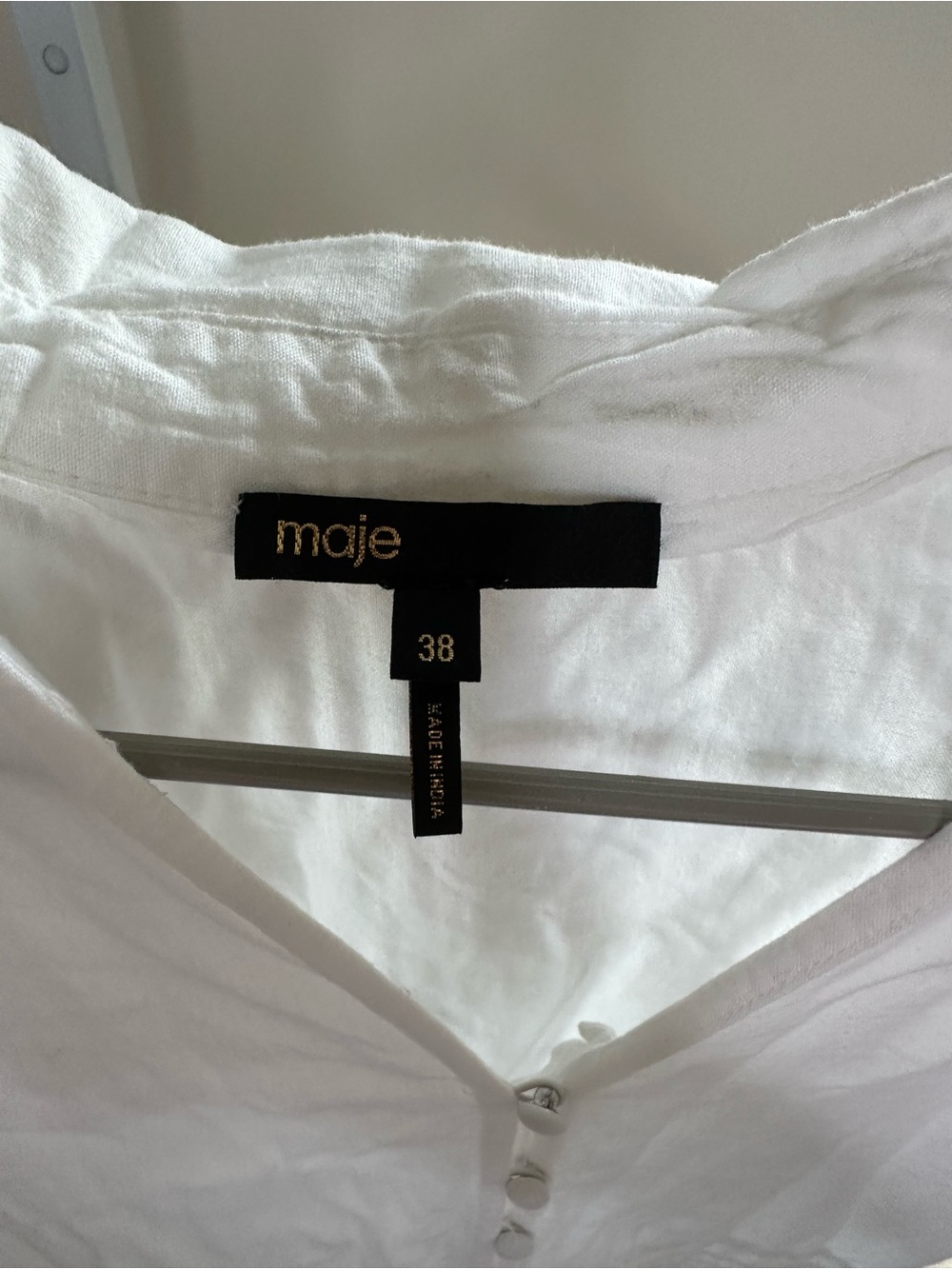 Maje White Eyelet-Tiered Maxi Dress - Picture 5 of 7